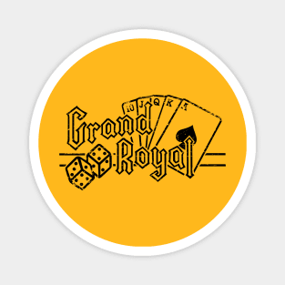 Grand Royal Logo Shirt Black Design Magnet